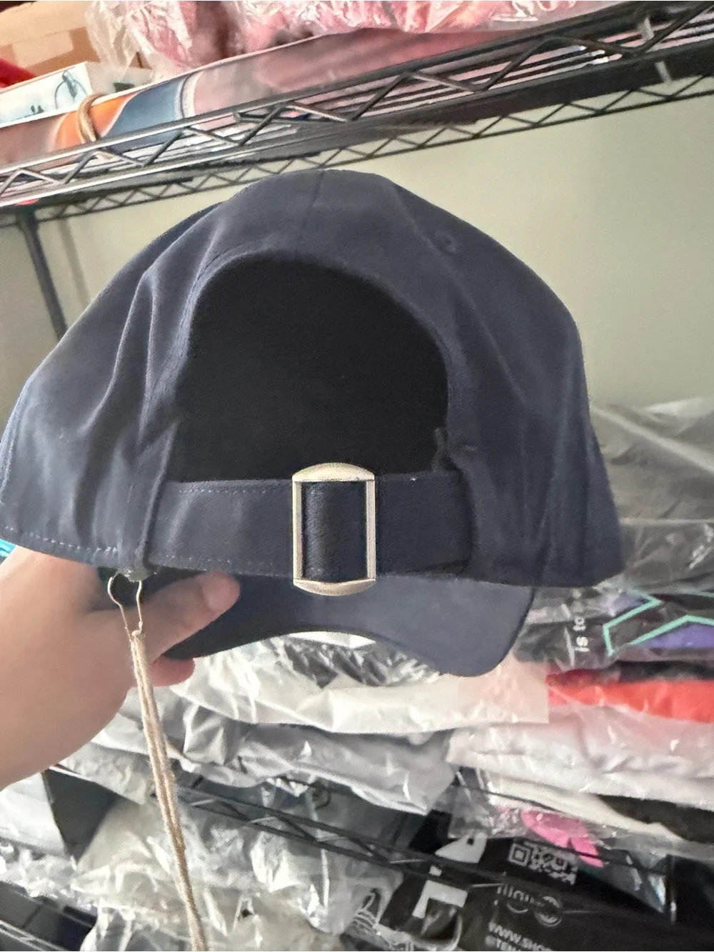 Black Baseball Cap with White Floral Skull Embroidery